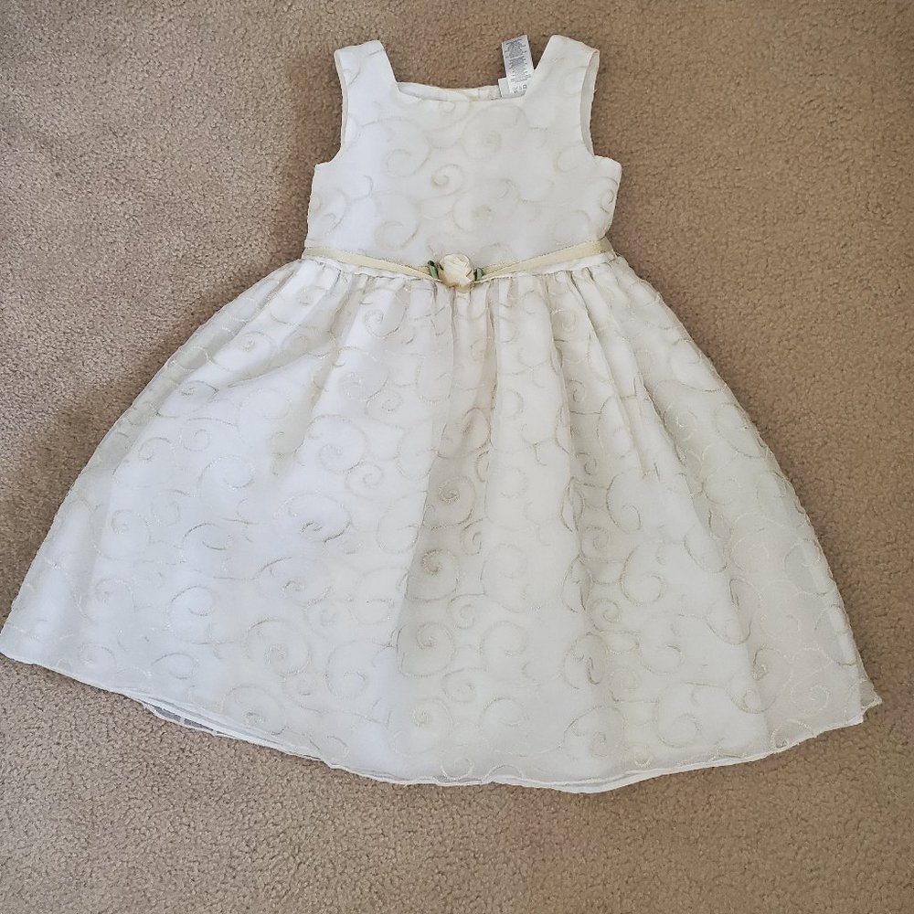 Kids sleeveless dress with matching sweater